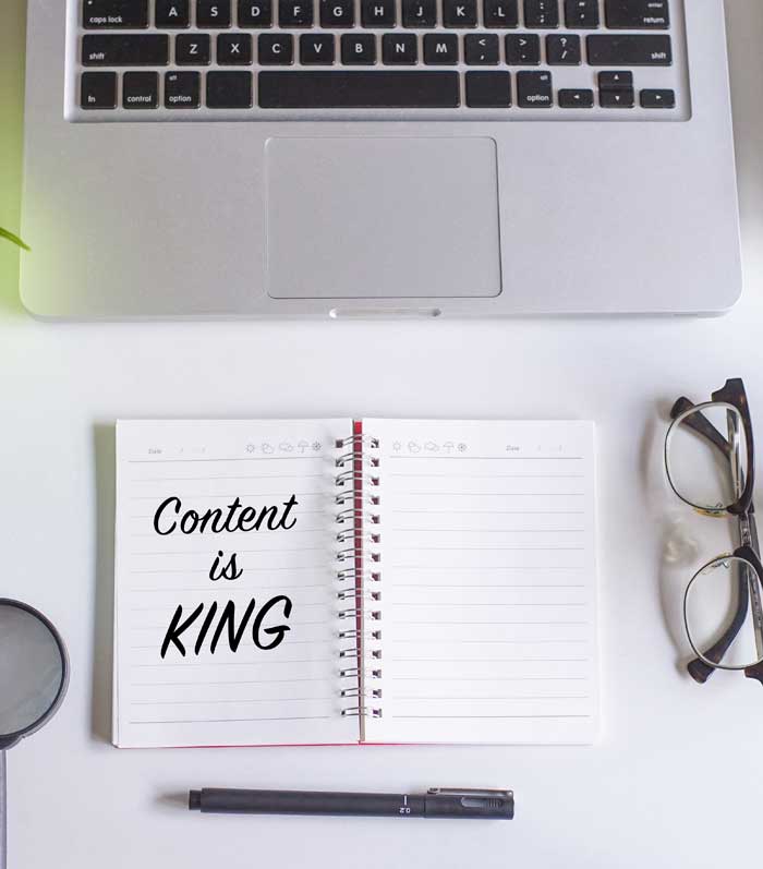 En posicionamiento web el contenido es el rey En posicionamiento web el contenido es el rey
